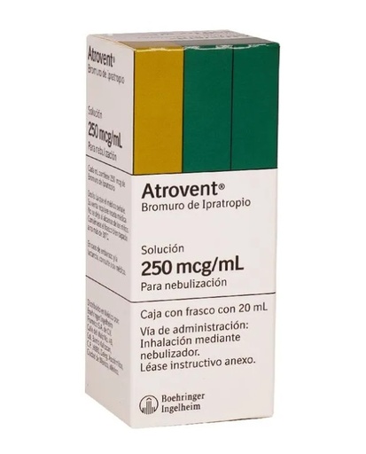 [1978] ATROVENT SOL P/NEBULIZAR 250 MCG/ML C/20 ML BROMURO DE IPRATROPIO LAB BOEHRINGER