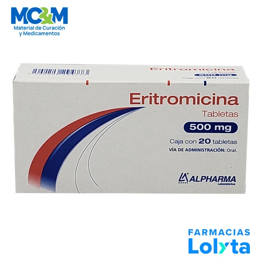 [1983] ERITROMICINA 500 MG C/20 TAB LAB ALPHARMA