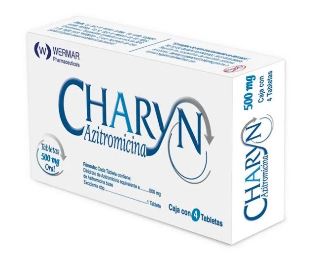 AZITROMICINA 500 MG C/4 TAB CHARYN LAB WERMAR