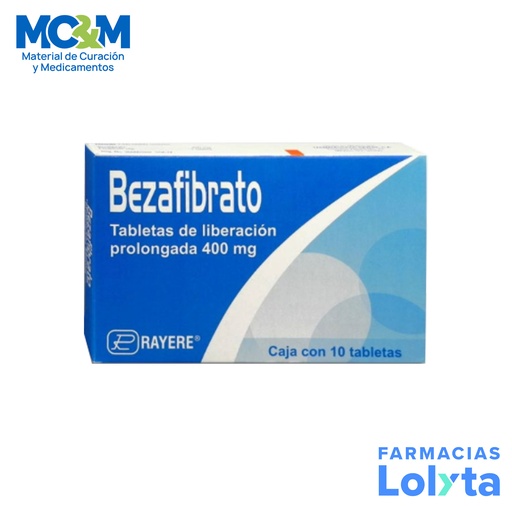 [1994] BEZAFIBRATO 400 MG C/10 TAB LAB RAYERE