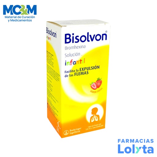 [2004] BISOLVON INFANTIL SOL ORAL 4 MG/5 ML C/120 ML SABOR FRESA BROMHEXINA LAB SANFER
