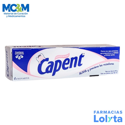 [2024] CAPENT POMADA 0.1/25 G/100 G TUBO C/45 G CLORURURO DE BENZALCONIO OXIDO DE ZINC LAB GRISI