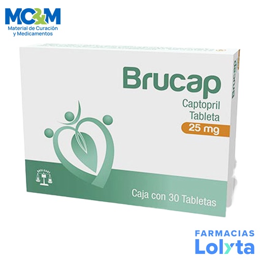 [2025] CAPTOPRIL 25 MG C/30 TAB BRUCAP LAB BRULUART
