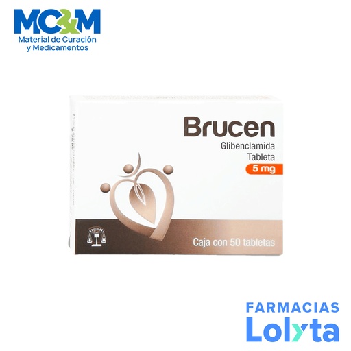 [2045] GLIBENCLAMIDA 5 MG C/50 TAB BRUCEN LAB BRULUART