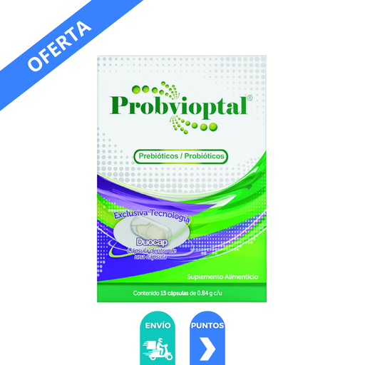 [4608] PROBVIOPTAL 0.84 G C/15 CAP PREBIOTICOS PROBIOTICOS SUPLEMENTO ALIMENTICIO LAB VCAPS