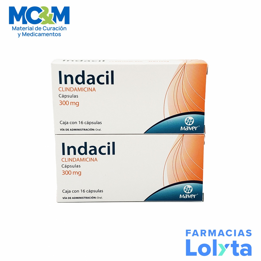 CLINDAMICINA 300 MG C/16 CAP INDACIL LAB MAVER