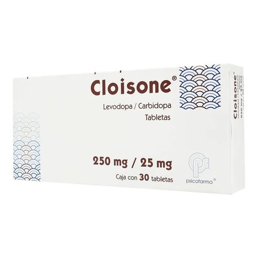 [2070] CLOISONE 250MG/25MG LEVODOPA/CARBIDOPA C/30 TAB LAB PSICOFARMA