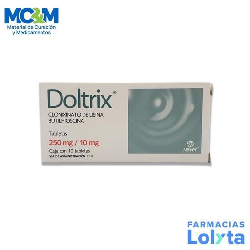 [2071] CLONIXINATO DE LISINA BUTILHIOSCINA 250MG/10MG C/10 TAB DOLTRIX LAB MAVER