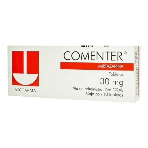 [2082] COMENTER 30 MG C/10 TAB MIRTAZAPINA LAB ASOFARMA