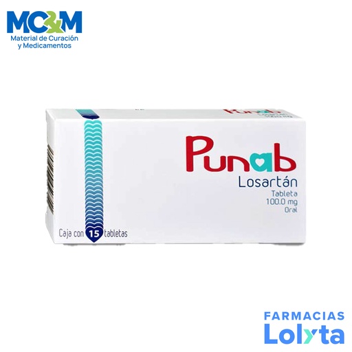 [2135] LOSARTAN 100 MG C/15 TAB PUNAB LAB WERMAR