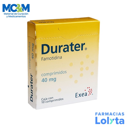 [2155] DURATER 40MG C/10 COMPRIMIDO FAMOTIDINA LAB EXEA