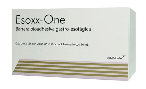 [2165] ESOXX-ONE BARRERA BIOADHESIVA GASTRO-ESOFAGICA C/20 PZA C/10 ML C/U