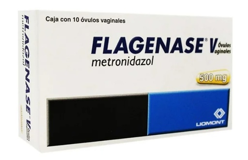 [2184] FLAGENASE V 500 MG C/10 OVULOS METRONIDAZOL LAB LIOMONT