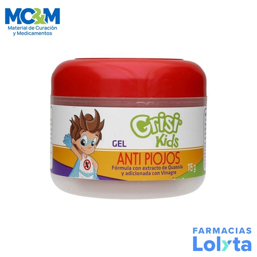 [2190] GEL ANTI PIOJOS KIDS C/115 G LAB GRISI
