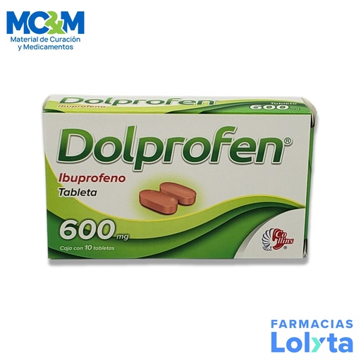 [2212] IBUPROFENO 600 MG C/10 TAB DOLPROFEN LAB COLLINS