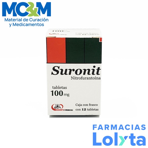 [2241] NITROFURANTOINA 100 MG C/12 TAB SURONIT LAB DEGORTS