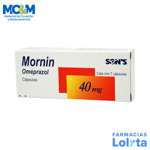 [2262] OMEPRAZOL 40MG C/7 CAP MORNIN LAB SONS