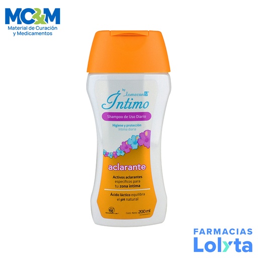 [2288] LOMECAN V INTIMO SHAMPOO USO DIARIO CLARANT C/200 ML LAB GENOMMA (ACLARANTE)