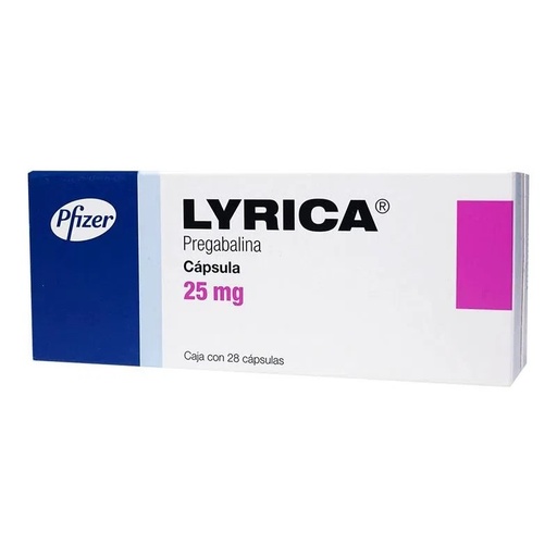 [2296] LYRICA 25 MG C/28 CAP PREGABALINA LAB PFIZER