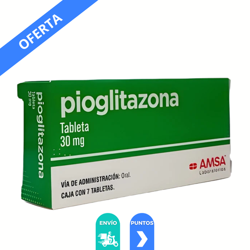 [2299] PIOGLITAZONA 30 MG C/7 TAB LAB AMSA