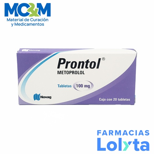 [2305] METOPROLOL 100 MG C/20 TAB PRONTOL LAB NOVAG