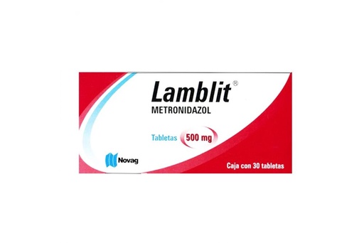 [2306] METRONIDAZOL 500 MG C/30 TAB LAMBLIT LAB NOVAG