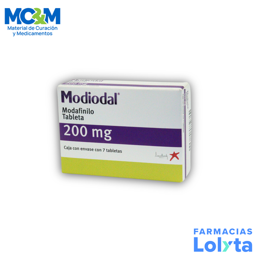 [2318] MODIODAL 200 MG C/7 TAB MODAFINILO LAB LUNDBECK