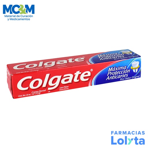 [2362] PASTA DENTAL MAXIMA PROTECCION ANTICARIES CON CALCI-PROTECT 50 ML COLGATE