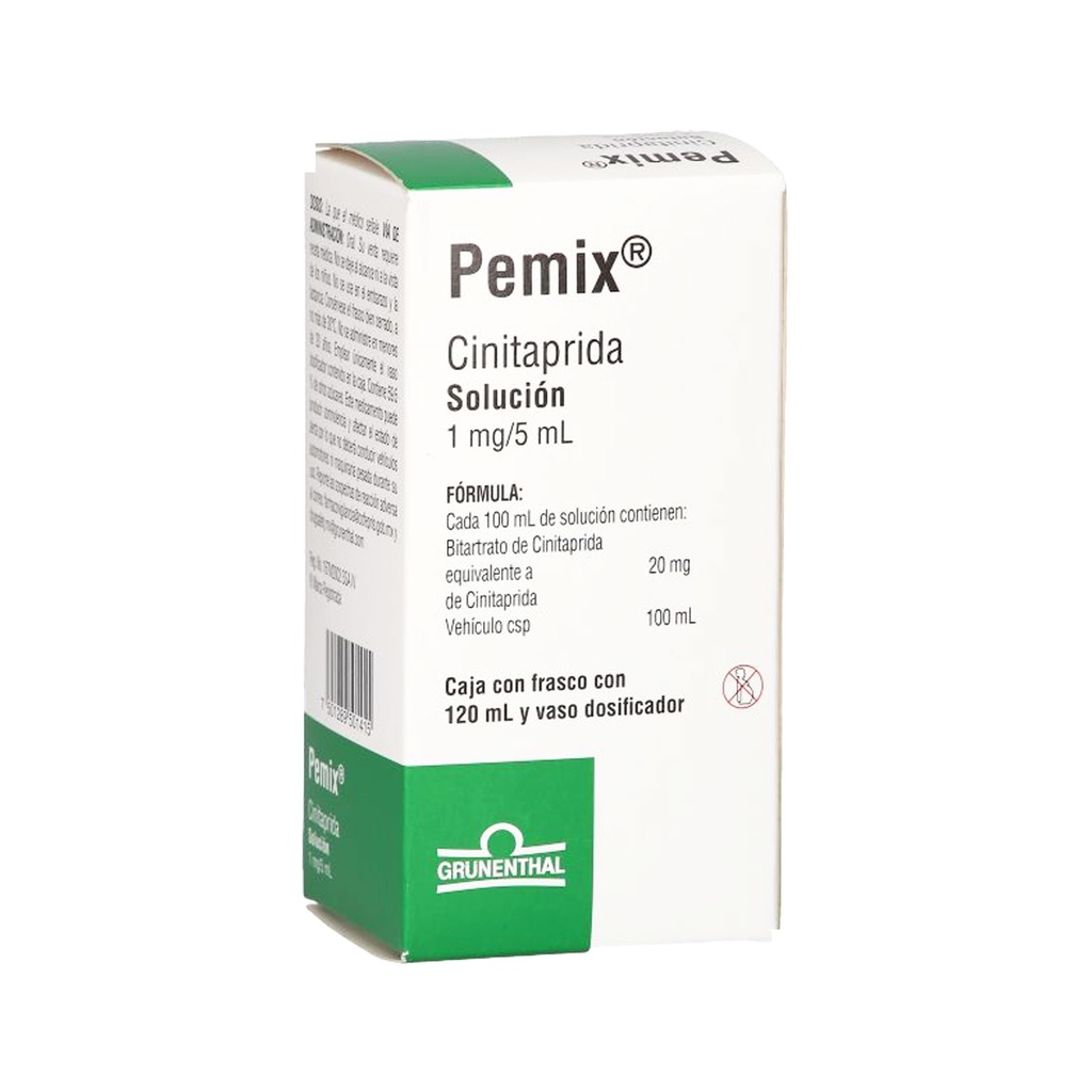 PEMIX SOL ORAL 1 MG/5 ML C/120 ML CINITAPRIDA LAB GRUNENTHAL | Website ...