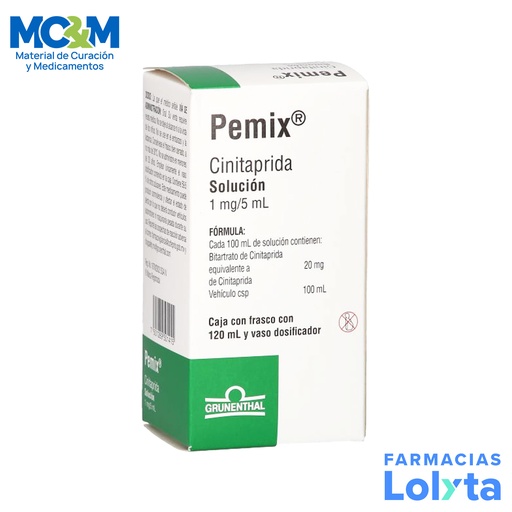 [2373] PEMIX SOL ORAL 1 MG/5 ML C/120 ML CINITAPRIDA LAB GRUNENTHAL