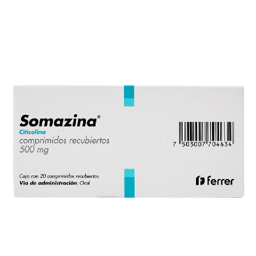 [2410] SOMAZINA 500 MG C/20 COMPRIMIDOS RECUBIERTOS CITICOLINA LAB FERRER