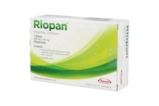 [2412] RIOPAN 800/100 MG C/24 TAB MAGALDRATO DIMETICONA LAB TAKEDA