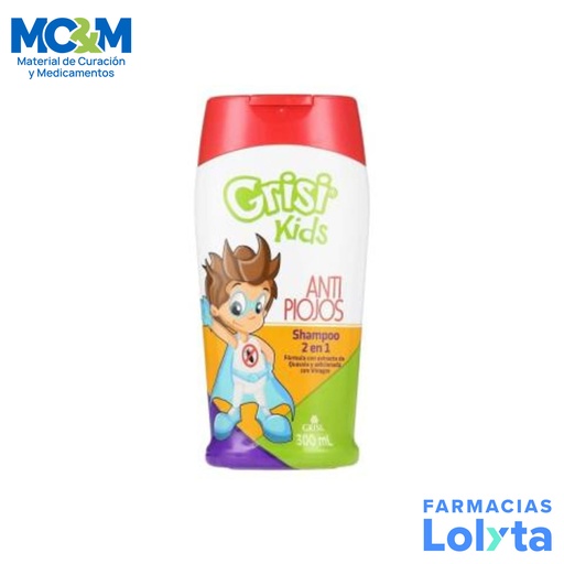 [2470] SHAMPOO ANTI PIOJOS KIDS C/300 ML LAB GRISI