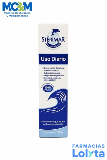 [2479] STERIMAR SOL HUMECTANTE NASAL USO DIARIO C/50 ML AGUA DE MAR ISOTONICA LAB CHURCH&DWIGHT