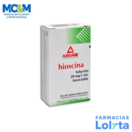[2515] BUTILHIOSCINA (HIOSCINA) SOL INY 20 MG/ML C/3 AMP LAB AMSA