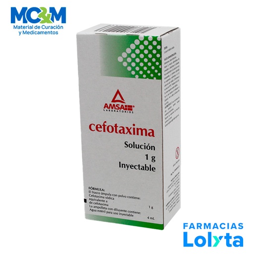 [2524] CEFOTAXIMA SOL INY 1 G IV AMSA