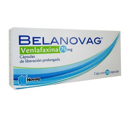 [2560] VENLAFAXINA 75 MG C/20 CAP LP BELANOVAG LAB NOVAG