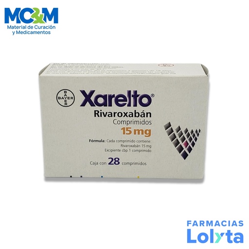 [2562] XARELTO 15 MG C/28 COMPRIMIDO RIVAROXABAN LAB BAYER