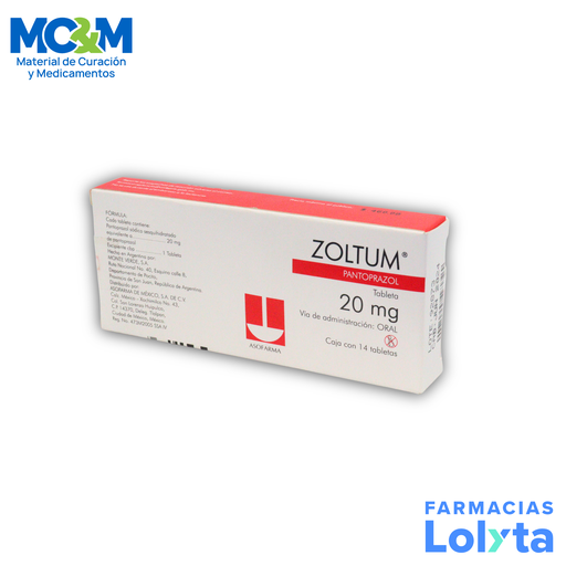 [2565] ZOLTUM 20MG C/14 TAB PANTOPRAZOL LAB ASOFARMA