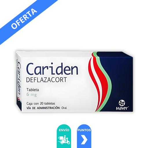 [2632] DEFLAZACORT 6 MG C/20 TAB CARIDEN LAB MAVER