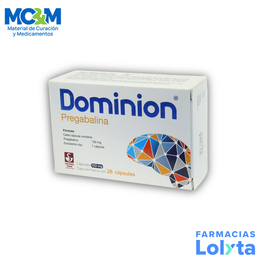 [2636] DOMINION 150 MG C/28 CAP PREGABALINA LAB SIEGFRIED