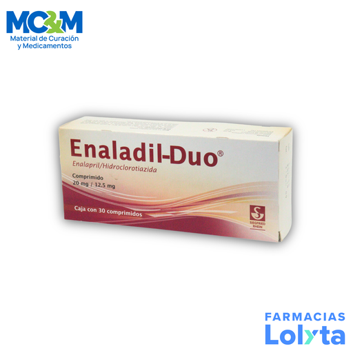 [2639] ENALADIL DUO 20/12.5 MG C/30 COMPRIMIDOS ENALAPRIL HIDROCLOROTIAZIDA LAB SIEGFRIED
