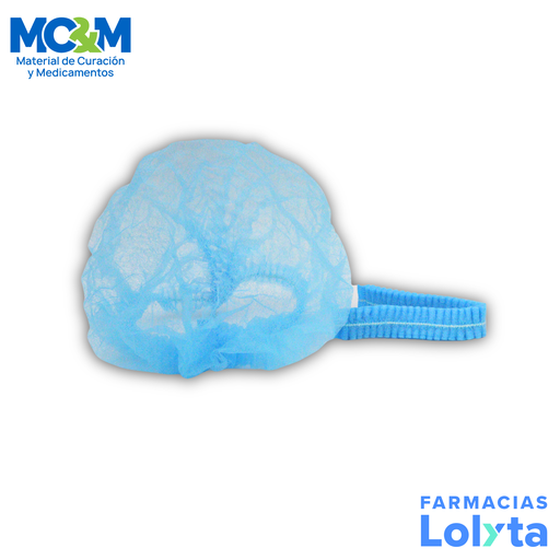 [2645] GORRO PLISADO ACORDEON AZUL PAC/ENF C/1 AMBIDERM