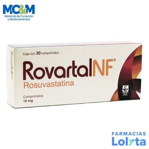 [2677] ROVARTAL NF 10 MG C/30 COMPRIMIDOS ROSUVASTATINA LAB SIEGFRIED