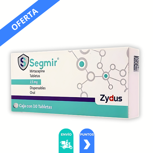 [2680] SEGMIR 15 MG C/10 TAB MIRTAZAPINA LAB ZYDUS