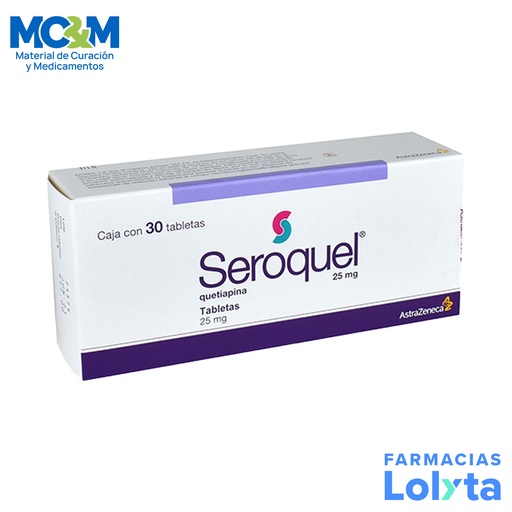 [2780] SEROQUEL 25 MG C/30 TAB QUETIAPINA LAB AZTRAZENECA