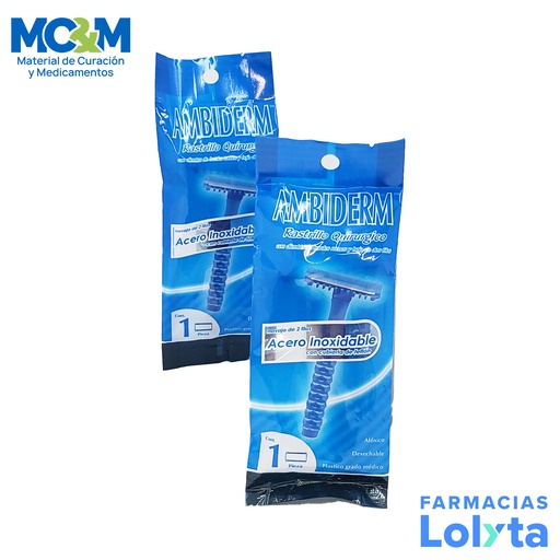 [2818] RASTRILLO QUIRURGICO 2 FILOS AMBIDERM