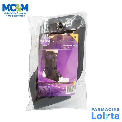 [3119] FERULA PARA TOBILLO EN LONA MEDIANA MH-502 BIONIKA
