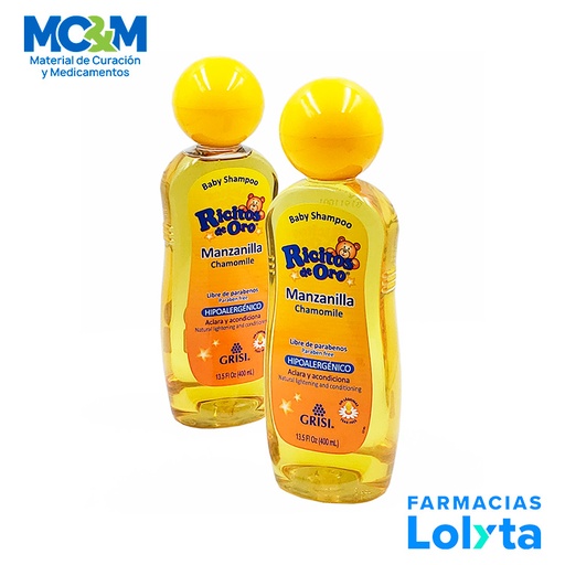[3675] SHAMPOO RICITOS DE ORO MANZANILLA 400 ML LAB GRISI