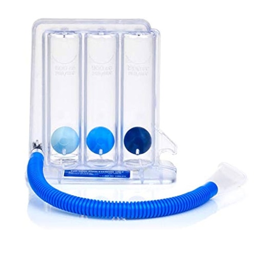 [3711] ESPIROMETRO DE INCENTIVO TRES CAMARAS PARA EJERCICIO PULMONAR HUDSON RCI (INSPIROMETRO)
